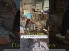 1-2 T / H เครื่องบดอัดเม็ดปุ๋ยอินทรีย์ชนิดใหม่ทรงกระบอก Flat Die Pellet Mill