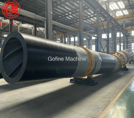 เครื่องแปรรูปปุ๋ย 6t / H อุปกรณ์อบแห้งแบบโรตารี่ประสิทธิภาพสูง