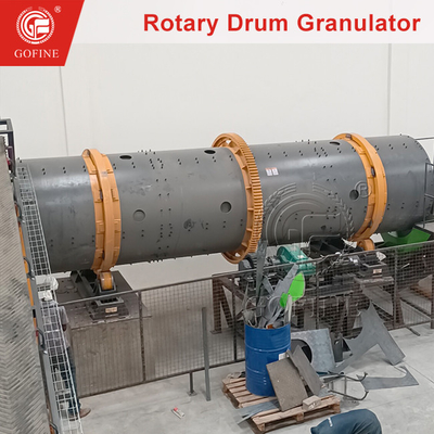 กลมทรงกลม สารผสมปุ๋ย Drum Gear Granulator สําหรับการผลิตที่สามารถปรับแต่งได้