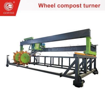 Wheel Type Compost Turner for Organic Waste Fermentation