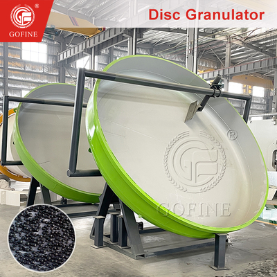 เครื่องทำปุ๋ยแบบเม็ด Disc Granulator 1-2 ตัน/ชม. พร้อมระบบควบคุม PLC